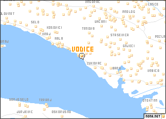 map of Vodice