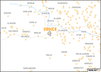 map of Vođice