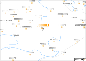 map of Vođinci