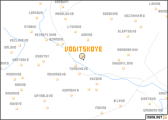 map of Voditskoye