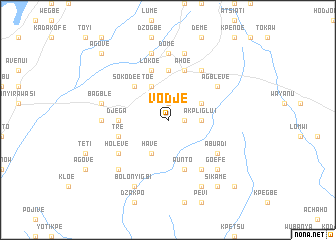 map of Vodje