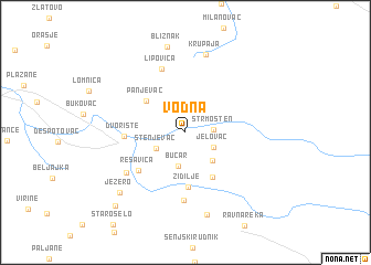 map of Vodna
