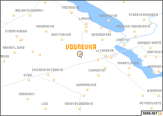 map of Vodnëvka
