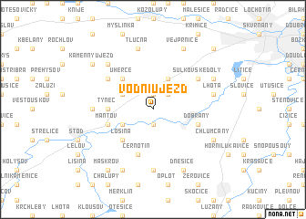 map of Vodní Újezd