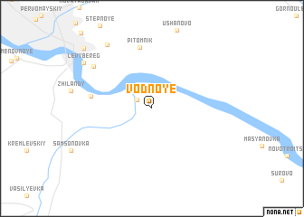 map of Vodnoye