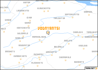 map of Vodnyantsi