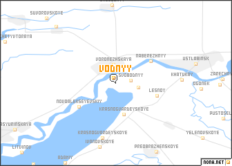 map of Vodnyy