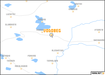 map of Vodobeg