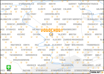map of Vodochody