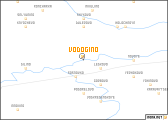 map of Vodogino