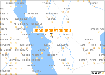 map of Vodomé Gbétounou