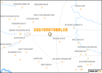 map of Vodyanaya Balka