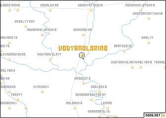 map of Vodyano-Lorino