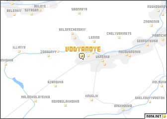 map of Vodyanoye