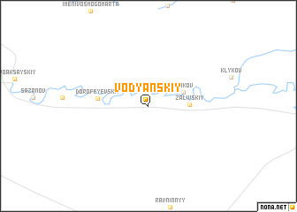 map of Vodyanskiy