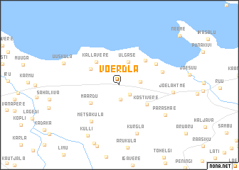 map of Võerdla