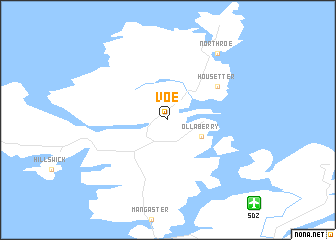 map of Voe