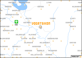 map of Vogatsikón