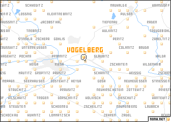 map of Vogelberg