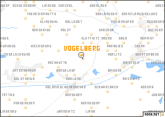 map of Vogelberg