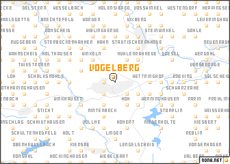 map of Vogelberg