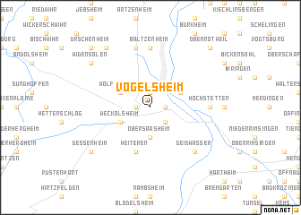map of Vogelsheim