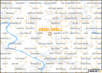 map of Vogelsholl