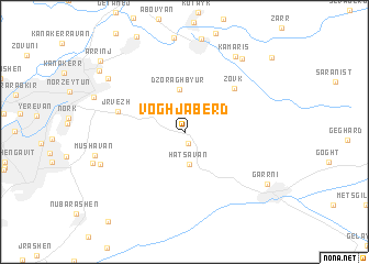 map of Voghjaberd