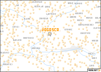 map of Vogošća