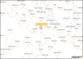 map of Vogovo