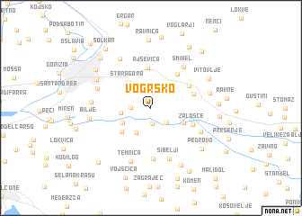 map of Vogrsko