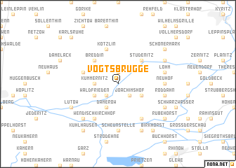 map of Vogtsbrügge