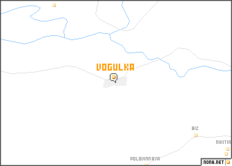 map of Vogulka