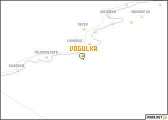 map of Vogulka