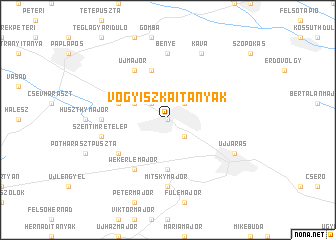 map of Vogyiszkaitanyák