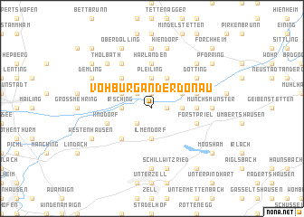 map of Vohburg an der Donau