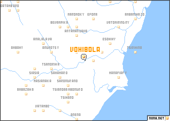 map of Vohibola