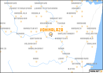 map of Vohimalaza