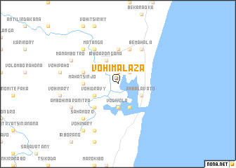 map of Vohimalaza