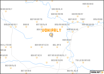 map of Vohipaly