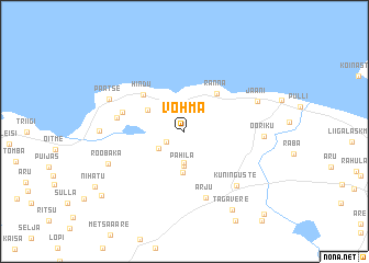 map of Võhma