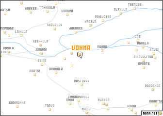 map of Võhma