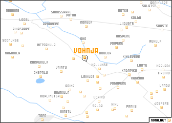 map of Vohnja