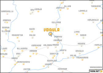 map of Võidula