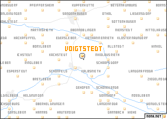 map of Voigtstedt