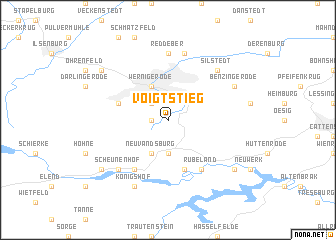 map of Voigtstieg