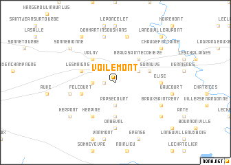 map of Voilemont