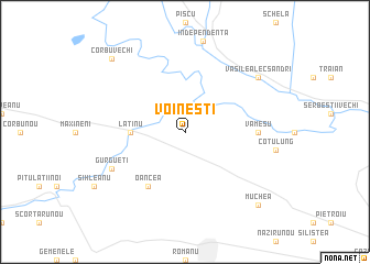 map of Voineşti