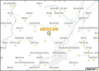 map of Voiniceni