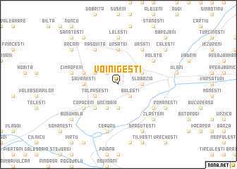 map of Voinigeşti